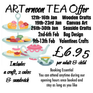 ARTernoon Tea Offer - Winter Term- Booking Available Soon