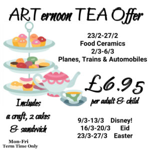 ARTernoon Tea Offer - Winter Term- Book Now