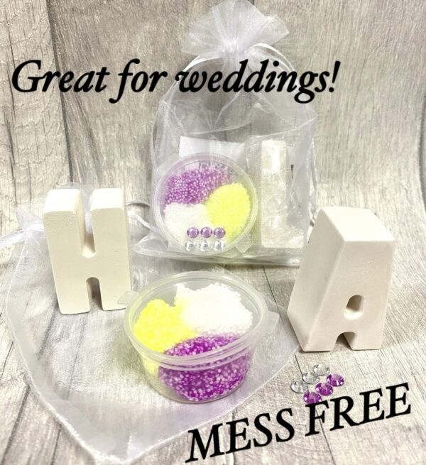 Wedding MESS FREE Foam Clay Letter Kits