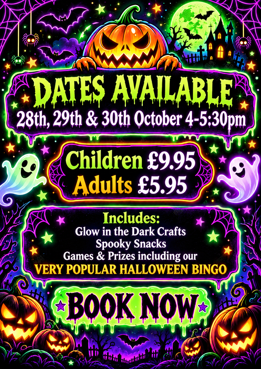 Halloween Glow in the Dark Party - 28th/29th/30th October 4-5:30pm - Image 3